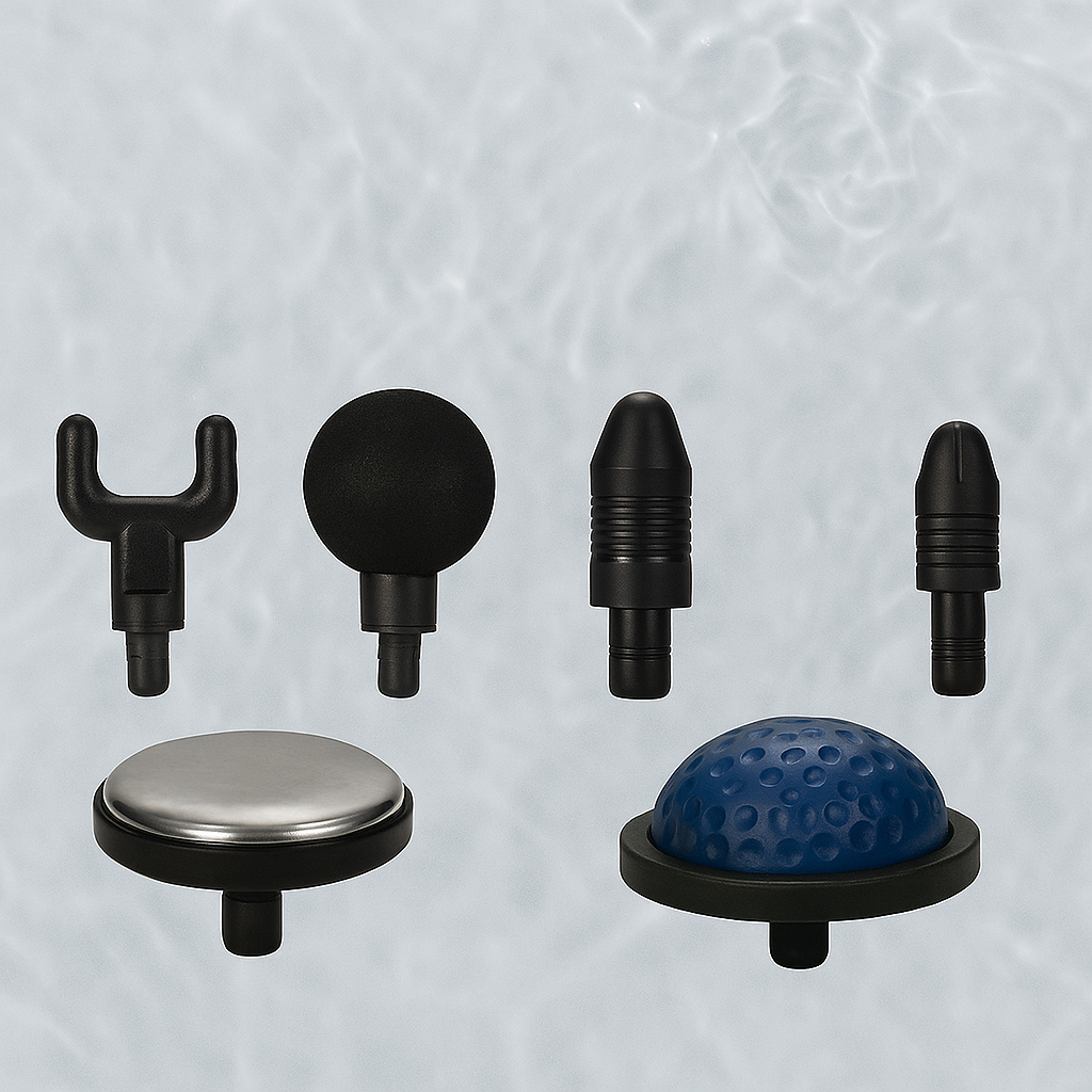 Pistola de Masajes CL – 6 Cabezas + Temperatura Regulable