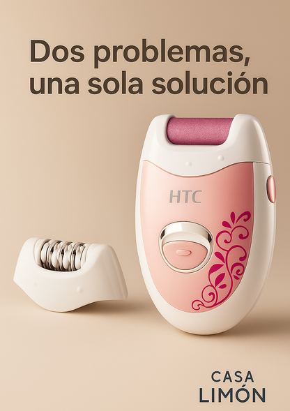 Depiladora + Pulidor de Pies – Ideal para Piernas y Talones