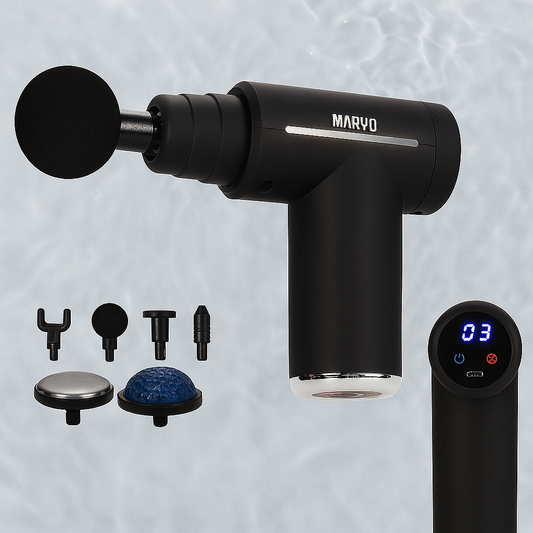 Pistola de Masajes CL – 6 Cabezas + Temperatura Regulable